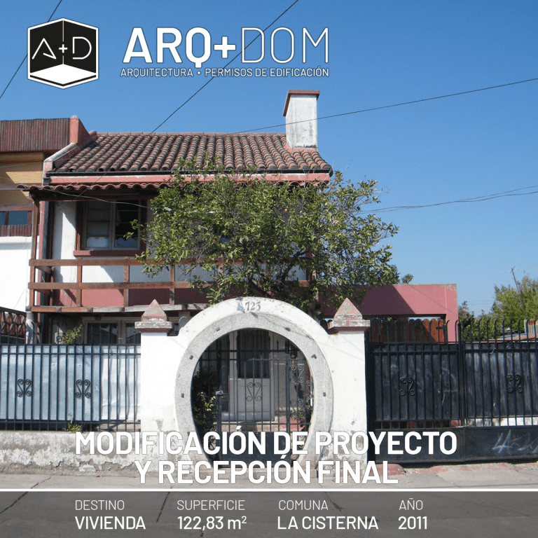 Modificación de Proyecto y Recepción Final – La Cisterna- 2011