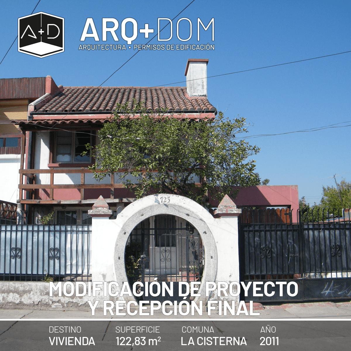 Modificación de Proyecto y Recepción Final – La Cisterna- 2011