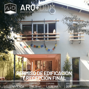 Recepción Final Vivienda – La Reina – 2017