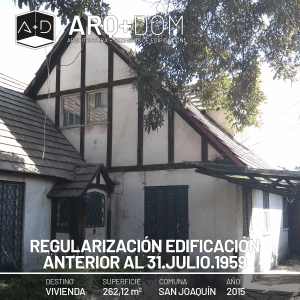 Regularización Edificación Anterior a 1959 – San Joaquín – 2015
