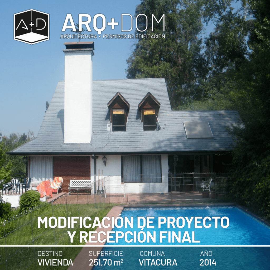 Modificación de Proyecto y Recepción Final – Vitacura – 2014